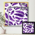 thumbnail image 4 of Designart 'Ethnic VIolet Feathers On White' Bohemian & Eclectic Framed Art Print, 4 of 4