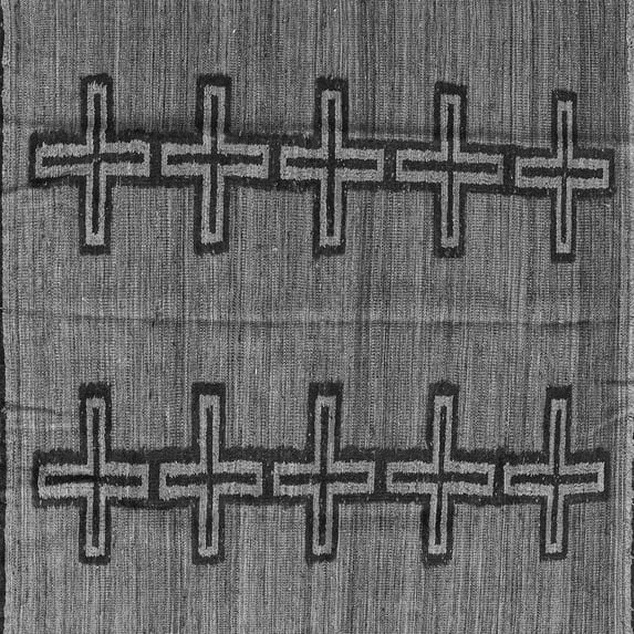 Ahgly Company Indoor Square Oriental Gray Modern Area Rugs, 3' Square