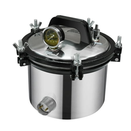 8L Portable Steam Autoclave Sterilizer Dental Equipment 110V