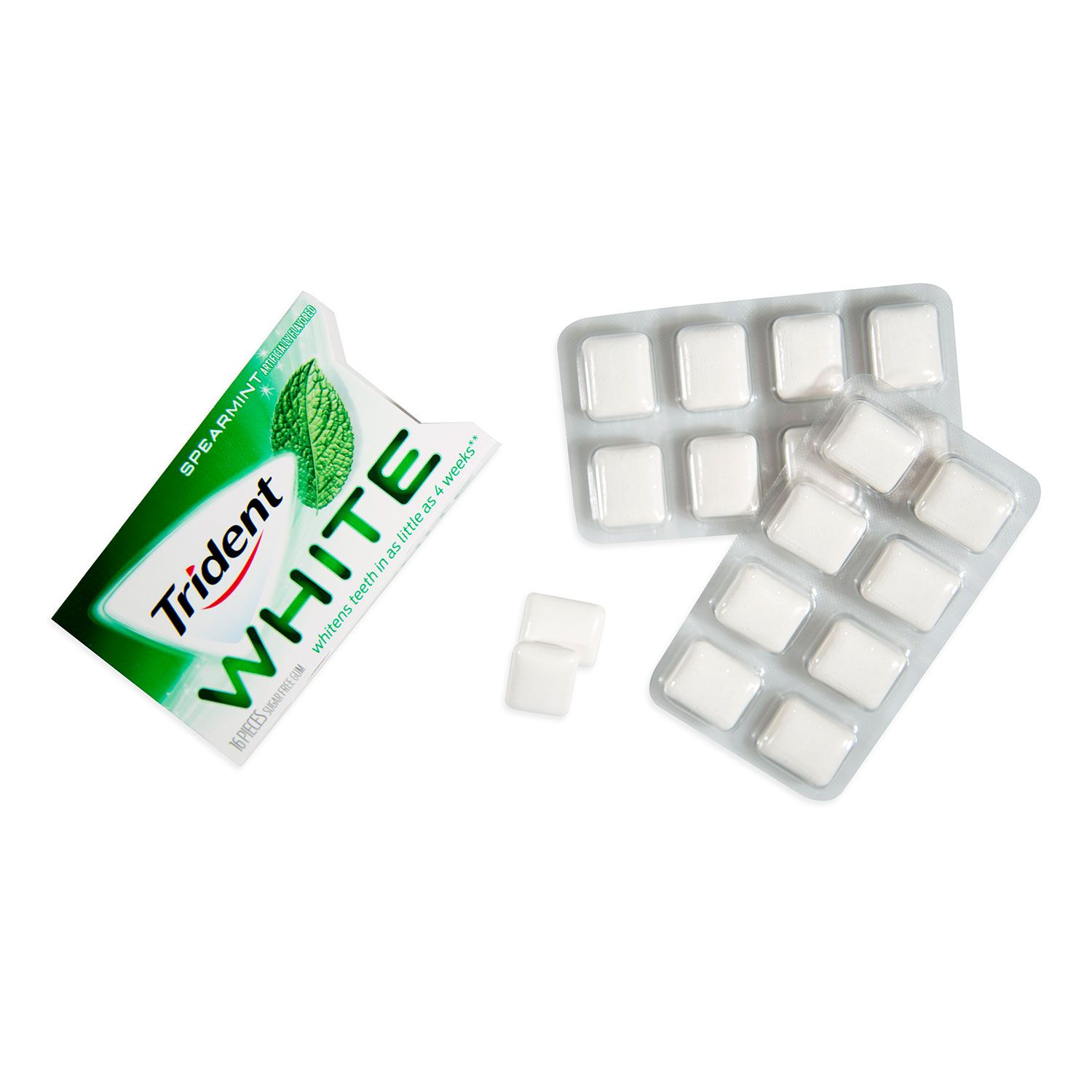 Trident White Dual Pack Sugar Free Gum Spearmint Artificially Flavored - 12 Pack - image 3 of 3