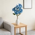 thumbnail image 6 of Gumesh Blue Artificial Flower Bouquet, 12.2in Fake Floral Stems for Wedding & Home Decor, 6 of 6