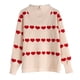 thumbnail image 5 of HongQid Womens Pullover Sweaters Long Sleeve Crewneck Casual Loose Knit Jumper Tops, 5 of 5