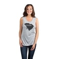 thumbnail image 2 of Thread Tank Home Roots State South Carolina SC Women's Sleeveless Muscle Tank Top Sport Grey Small, 2 of 4