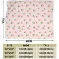thumbnail image 4 of 50*60in Ultra Soft Cute Strawberry Blanket Flannel Throw Blanket Decor Bedding Suitable for Travel Camping Living Room Sofa Bedroom Decoration Gifts, 4 of 8