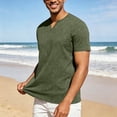 thumbnail image 6 of Mens Summer T-Shirts Short Sleeve V Neck Tshirts Shirts for Men Pullover Dressy Casual Going-Out Tees Tops Fathers Day Gifts, 6 of 7