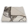 thumbnail image 3 of Creative Products Botanical Sketches 50 x 60 Coral Fleece Blanket, 3 of 3