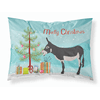 American Mammoth Jack Donkey Christmas Fabric Standard Pillowcase-30 x 20.5-