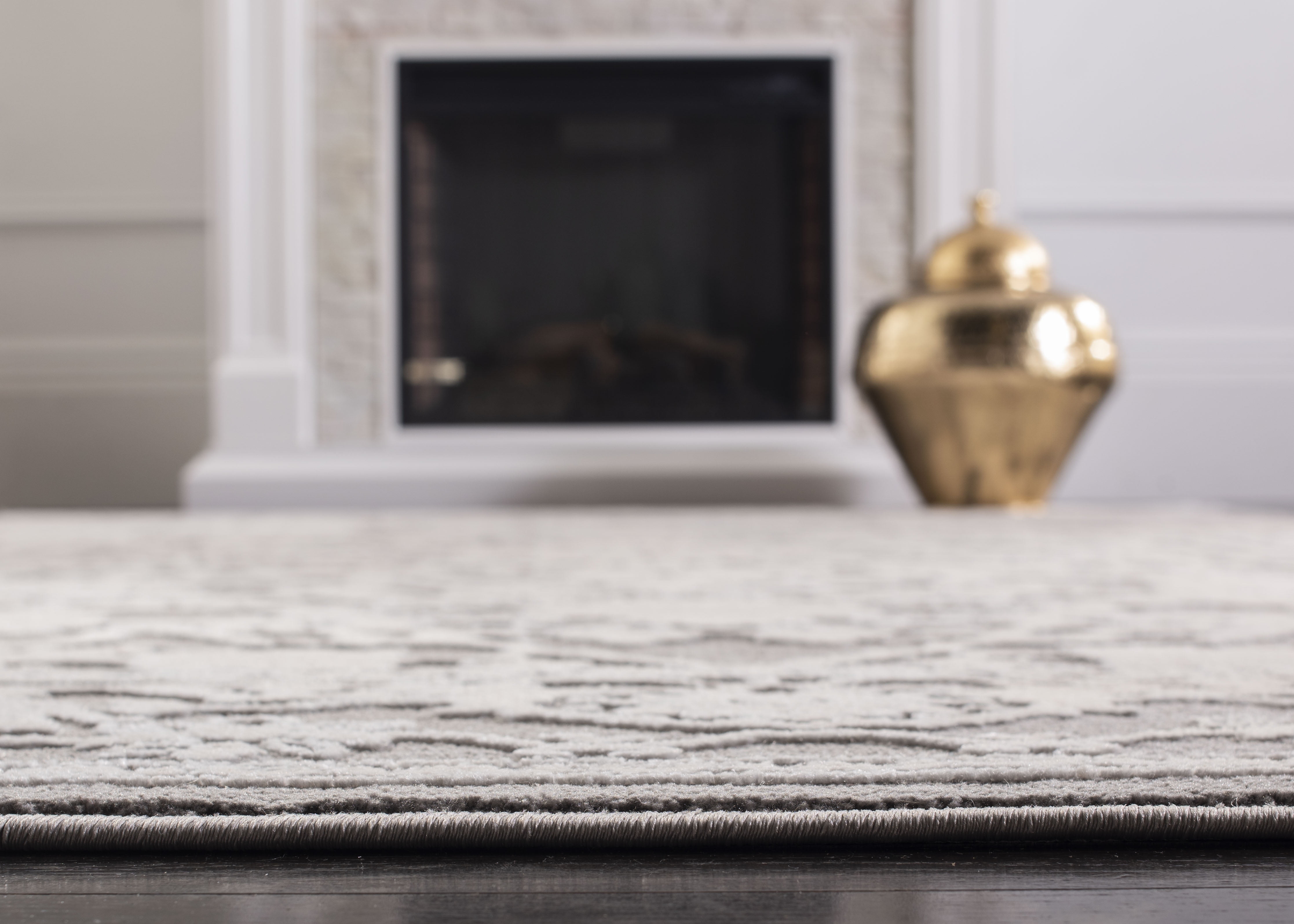SAFAVIEH Reflection Christy Oriental Area Rug, Dark Grey/Cream, 10' x 14'