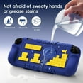 thumbnail image 4 of Slim Protective Case for Nintendo Switch 2, Soft Silicone Anti-Slip Shockproof Cover with Ergonomic Grip, Cute Design-Durk Blue, 4 of 7
