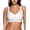 White, variant on SHARICCA Seamless Wireless Supportive Bra Push Up Comfort Soft No Underwire Full Coverage Racerback Bras