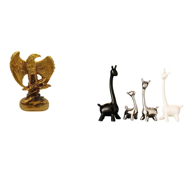 Escultura De Estatua De Jirafa, Figuras De Cerámica, Adorno De Escritorio, Obra De Arte, Regalo, Decoración, Centro De Mesa, Moderno, Creativo, Para Estanterías, Hogar, Comedor, Oficina,