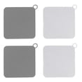 thumbnail image 4 of Sink Drain Plug, White Gray 4pcs Flat Suction Cover Odor Resistant Silicone For Salon, 4 of 8