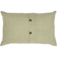 thumbnail image 5 of VHC Brands Prairie Winds Text Cotton Farmhouse Appliqued Rope Pillow 22x14 Filled Bedding Accessory, 14x22, Brick Red Home, Hearts, 5 of 6