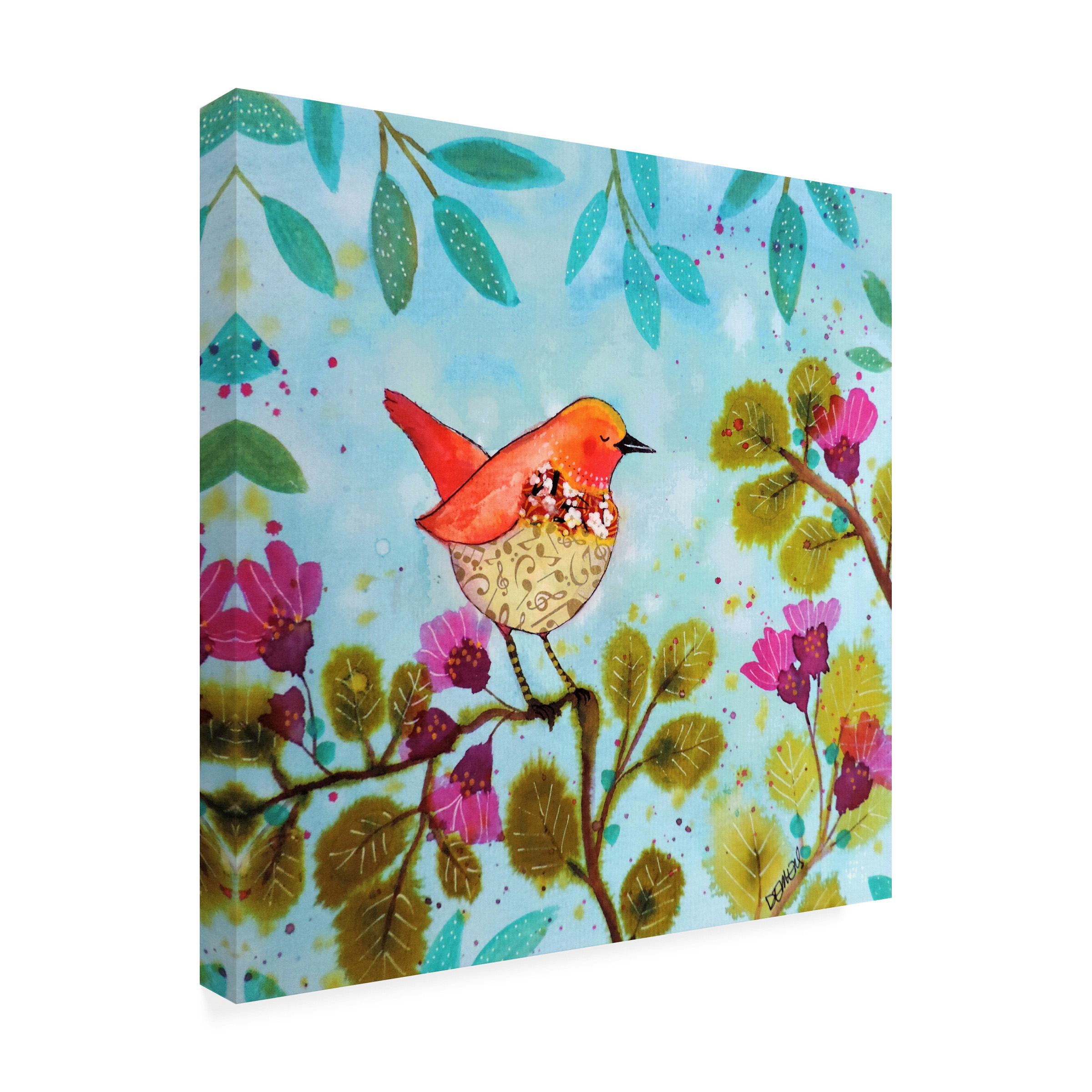 Sylvie Demers 'Le Son Coeur' Canvas Art