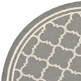 thumbnail image 4 of Safavieh Courtyard Tapis Anthracite Intérieur Extérieur - Rond 7 Pieds10 Pouces, 4 of 5