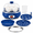 Blue, variant on Electric Egg Cooker, Blue Egg Boiler with Auto Shut Off, Soft Medium Hard Boiled Egg Maker, BPA Free, Measuring Cup Included