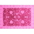 thumbnail image 1 of Ahgly Company Indoor Rectangle Oriental Pink Modern Area Rugs, 2' x 4', 1 of 4