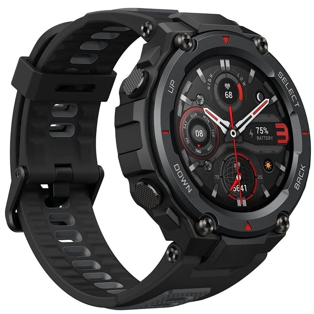 Smartwatch Amazfit T-rex Pro Negro Reloj Inteligente GPS 100 Modos Deportivos Incluidos Deportes En Exteriores 15 Certificaciones Militares 18 Días De Autonomía 10ATM Amazfit T-rex Pro