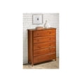 thumbnail image 2 of Camaflexi Shaker Style 5 Drawer Dresser, Wood Chest Bedroom Dresser, Cherry Finish, 2 of 4