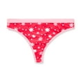 thumbnail image 4 of Packed Party Women's Candy Cane Giftable Christmas, 3-Pack, Thong Panties, Sizes S-XXL, 4 of 10
