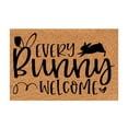 thumbnail image 1 of asddcavvf Tapis de Bienvenue en Forme de Lapin de Pâques Absorbant l'Eau pour Intérieur et Extérieur, 1 of 6