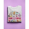 thumbnail image 3 of Cool Hippie Doodles Sweatshirt Women -Image by Shutterstock, Female XX-Large, 3 of 4