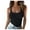 Black, variant on Womens Halter Tops Deep Scoop Neck Low Cut Racerback Tank Top for Women Workout Ribbed Knit Fitted Sleeveless Cami Shirt