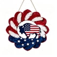 thumbnail image 6 of Virelaxpo Independence Day Wooden Sign Three Color Pendant Outdoor Yard Home Decor Flag Pattern Patriotic Celebration 4th of July, 6 of 6