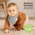 thumbnail image 4 of Baberos tipo bandana para bebés KeaBabies, 100% algodón orgánico, paquete de 8, 4 of 9