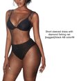 thumbnail image 2 of fastboy Robe au-Dessus du Genou en Résille pour Femme, Danseuse de Poteau, Aguichant, Strass, Robes Transparentes, Costume de Danse en Longueurs pour Femme, Noir, Couleur AB, m, 2 of 7