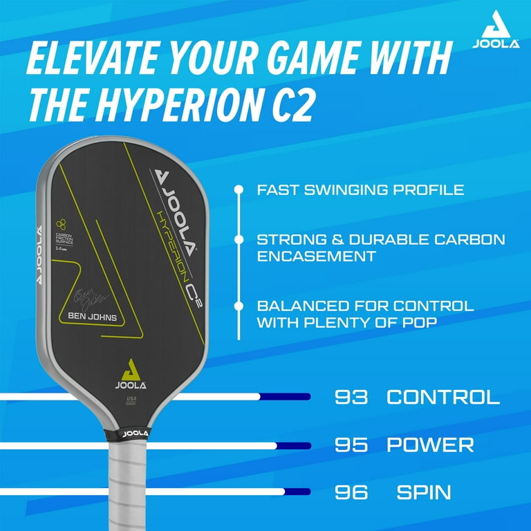 JOOLA Ben Johns Hyperion C2 CFS 14mm Pickleball Paddle