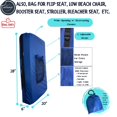 thumbnail image 6 of Tent Bag. For Inflatable Mattress, Flip, Bleacher, Booster Seat, Dog Bed, Moving 24”x14” ROYAL BLUE, 6 of 9