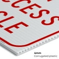 thumbnail image 5 of Maryland Handicap Parking Sign, No Parking In Access Aisle Sign, 24x36 Corrugated Plastic, 5 of 7