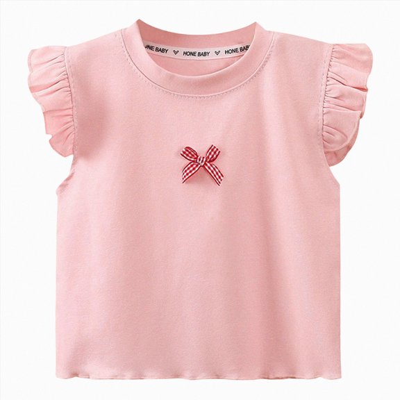 Girls Tank Tops Kids Summer Flowy Loose Fit Casual Cute Sleeveless Crewneck Tunic Tops T Shirt 6-12 Months 12-24 Months 2t 3t 4t 5t 6t 7t 8t 9t Children