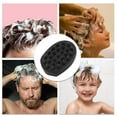 thumbnail image 6 of Unique Bargains 1 Pc Anti-slip Hair Shampoo Brush for Head Massage 3.94"x2.83"x2.83" Black, 6 of 6