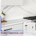 thumbnail image 3 of ENERLITES Combination Toggle / Decorator Rocker Switch Wall Plate, Standard Size 3-Gang, White, 3 of 6
