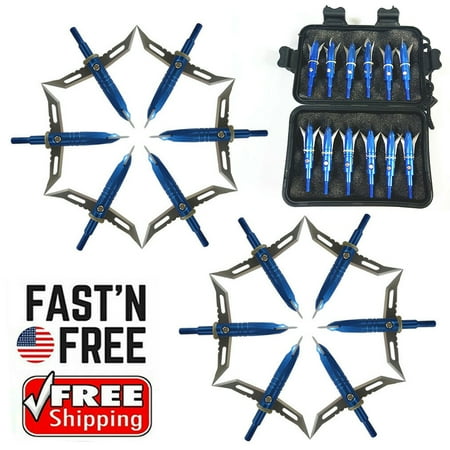 Archery Products Bow Hunting Solid Steel Fixed Blade Mechanical Broadheads 2 Blade Broadhead Set