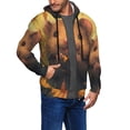 thumbnail image 2 of Kdxio Cute Sunflower Guinea Pig Print Men Hoodies Casual Hoodies for Men with Zip Pockets Full Zip Long Sleeve Sweatshirt Sports Hooded Jacket-Medium, 2 of 5