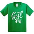 thumbnail image 3 of Inktastic Tractor Girl Youth T-Shirt, 3 of 5
