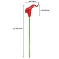 thumbnail image 6 of 20 PCS Calla Lily Simulation Flower Bridal Wedding Bouquet Real Touch Artificial Flowers Home Decoration Photography Props Red 20pcs, 6 of 6