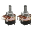 thumbnail image 4 of 2 Pcs 500K ohm 5 Terminal Split Shaft Rotary Linear Dual Taper Potentiometer, 4 of 4