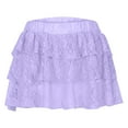 thumbnail image 3 of fatyb Women's Ruffle Shorts Lace Layered Short Bloomers Cute Bottoms Elastic Waist Mini Short Pants, 3 of 6