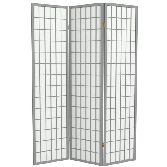 6 ft. Tall Window Pane - Special Edition - Grey - 3 Panels