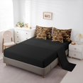 thumbnail image 5 of Manfei Abstract Camouflage Bedding Comforter Set 7pcs, Brown Camo Full Bedding Set, Military Patriotic Theme Fitted Sheet Flat Sheet, Ultra Soft Home Decor, 5 of 8