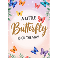 thumbnail image 4 of Floral Decoration Butterfly Baby Shower Banner Colorful Design for Pregnancy Announcement Gender Reveal Garden Party, 4 of 8