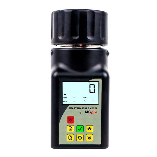 MG-Pro Medidor de Humedad de Grano Inteligente para 25 Tipos de Maíz Arroz Trigo Maní Semillas de Grano de Café Higrómetro de Guisante Probador de Humedad
