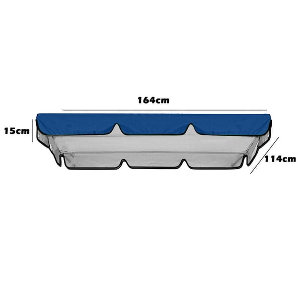 Double Outdoor Garden Swings-Cover Replacement Shade Cloth 164*114*15cm