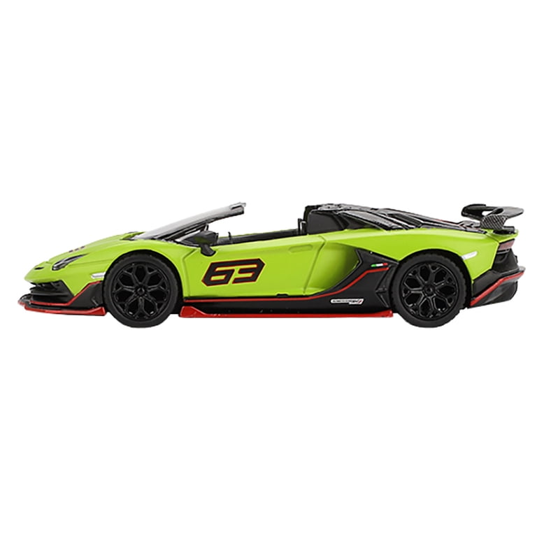 ミニカー MINI GT PORSCHE 911 & LAMBORGHINI SVJ Lamborghini Aventador SVJ 63 Roadster Verde Shock Green Limited