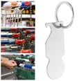 thumbnail image 5 of 4Pcs Shopping Cart Token Keychain Zinc Alloy Simple Design For Gifts, 5 of 5