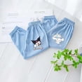 thumbnail image 4 of 2 uds Sanrios Anime Kawaii Hellokittys Cinnamoroll Kuromi niños pantalones transpirables niñas pantalones de chándal Tencel Casual pantalones para niños pequeños, 4 of 5